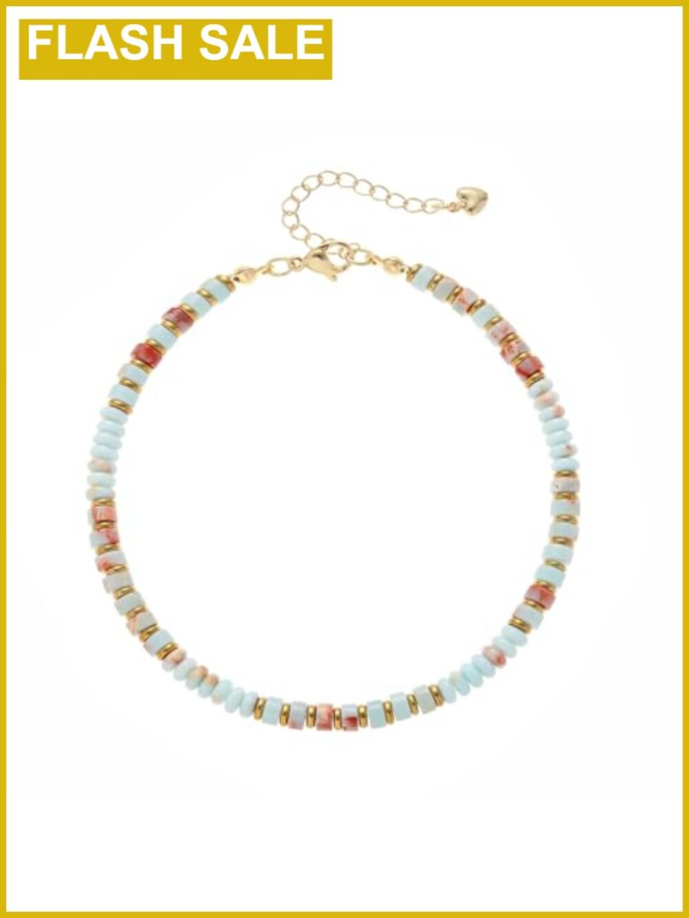 Natural Stone Beaded Anklet Handmade Beach Boho Ankle Bracelet Jewelry Gift